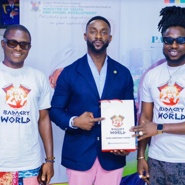 Scope Meets Lagos State Commissioner for Youth and Social Development Ahead of Badagry to the World Concert 2025.